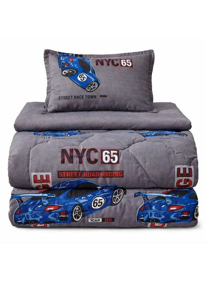 Ming Li Kids Bedspread Set 3 Pieces – Soft Fabric with Medium Filling for Positive Energy and Peaceful Sleep - Image 4